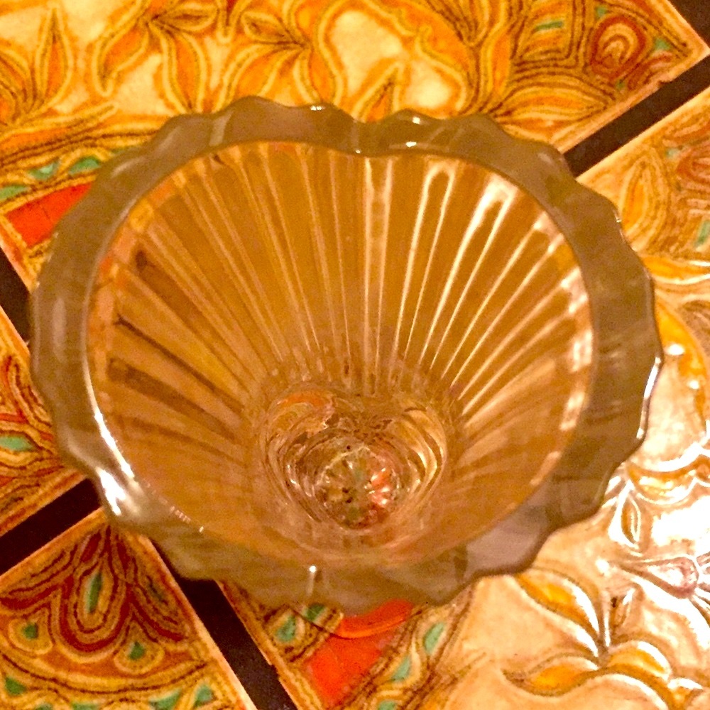 ❤️Heart & circular heavy glass vases - Picture 3 of 8